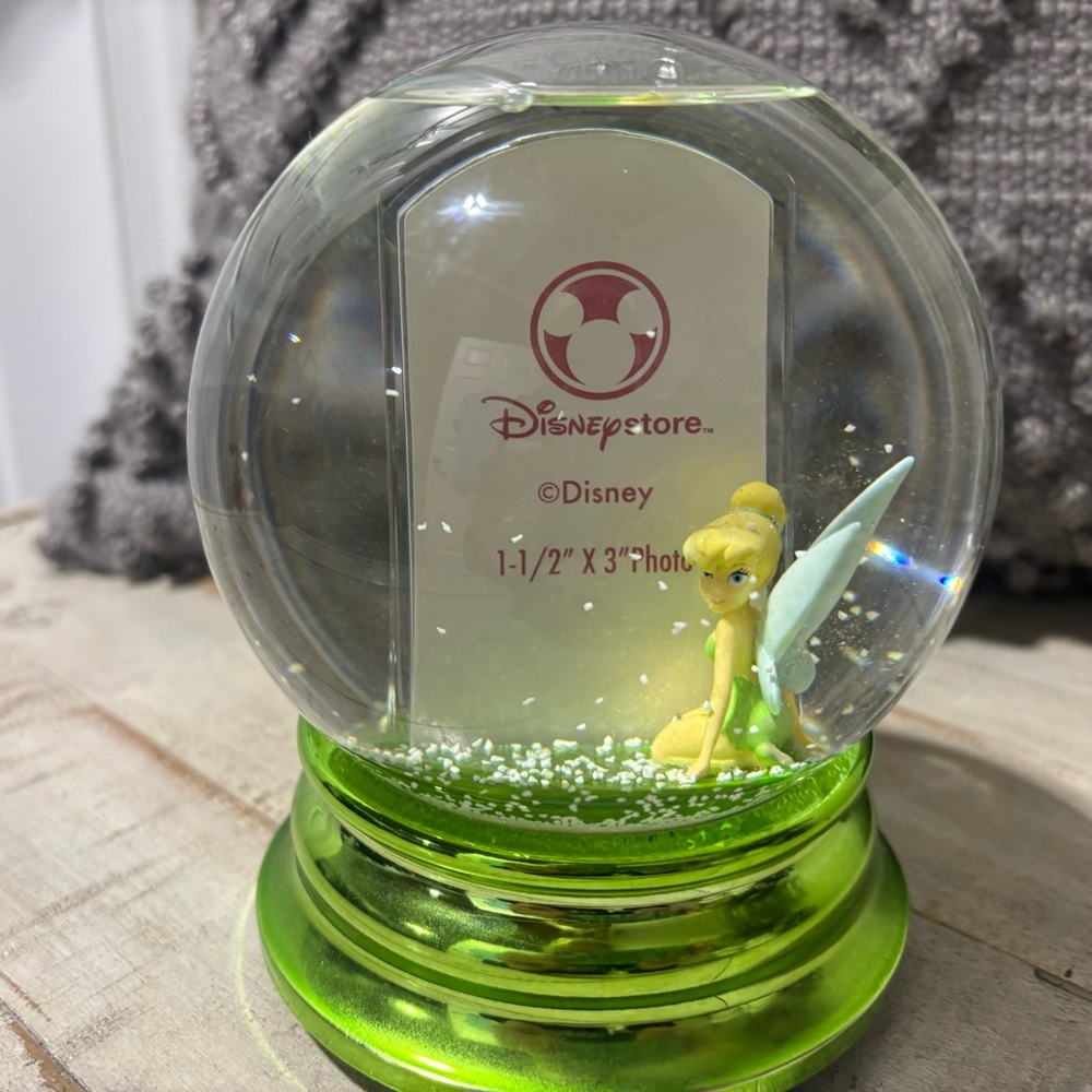 New!❤️Disney Tinkerbell Photo Snowglobe